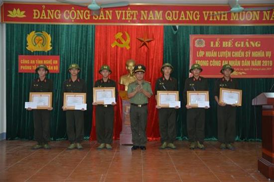 Bể giảng lớp huấn luyện chiến sỹ nghĩa vụ năm 2019