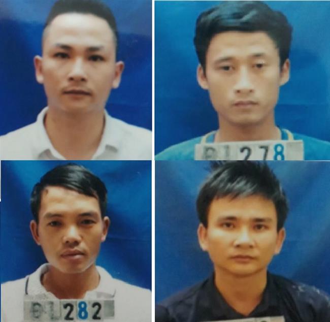 Các đối tượng trong vụ án bị bắt giữ
