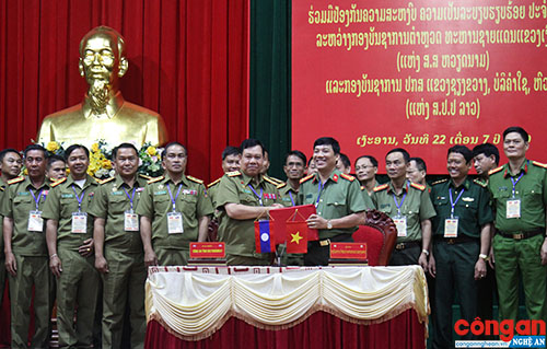 Tăng cường hợp tác, phối hợp đảm bảo ANTT, an ninh biên giới  Việt - Lào