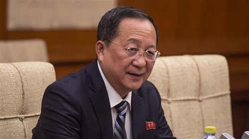 Ngoại trưởng Triều Tiên Ri Yong-ho. (Ảnh: AFP)