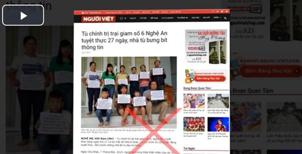 Sự thật về chiêu trò tuyệt thực của các 'tù nhân lương tâm'