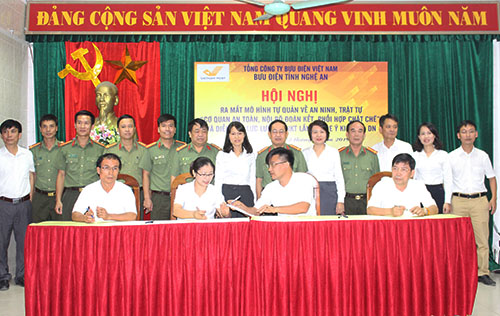 Ra mắt mô hình tự quản về ANTT tại Bưu điện Nghệ An