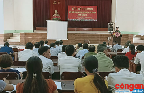 Bồi dưỡng kiến thức quốc phòng - an ninh cho đối tượng 4, đợt 2/2019