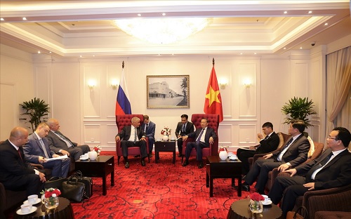Toàn cảnh buổi tiếp. 