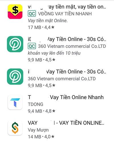 Một số app vay tiền trên “chợ ứng dụng” mà hoạt động không khác gì một đường dây “tín dụng đen”.