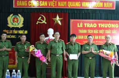 Cá nhân có thành tích xuất sắc trong phòng chống tội phạm được thưởng 5 triệu đồng