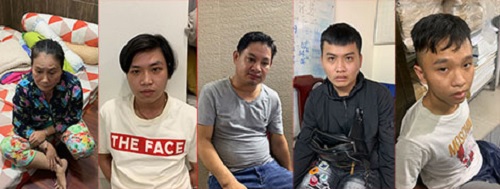 Một số đối tượng trong 4 đường dây ma túy.