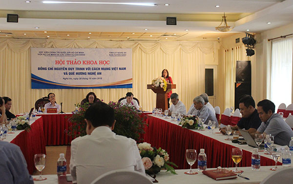 Hội thảo khoa học: Đồng chí Nguyễn Duy Trinh với Cách mạng Việt Nam và quê hương Nghệ An