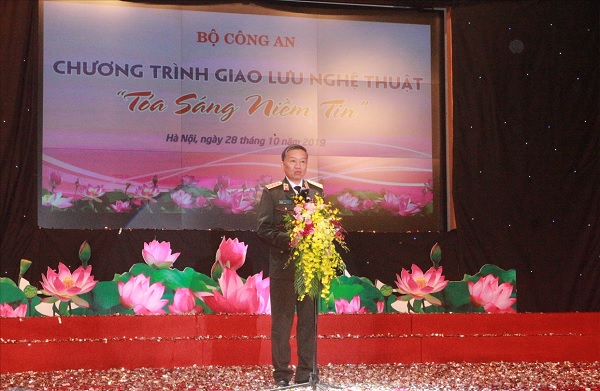 Bộ trưởng Tô Lâm phát biểu tại buổi Lễ.