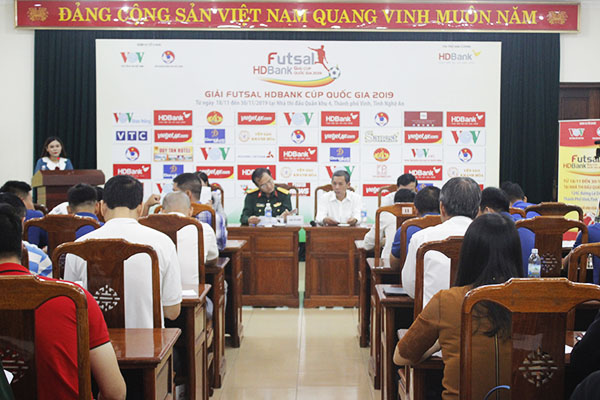 Họp báo Giải Futsal HD Bank Cúp Quốc gia năm 2019