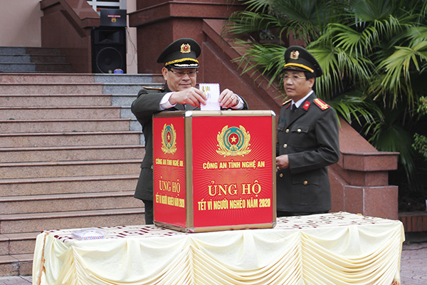 Công an Nghệ An phát động ủng hộ 'Tết vì người nghèo năm 2020'