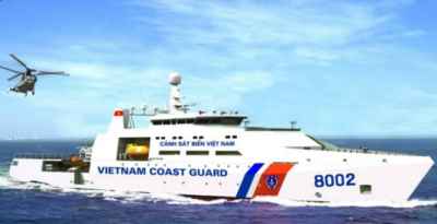 Tàu Cảnh sát biển 8002 của Việt Nam cập cảng Yokohama Nhật Bản