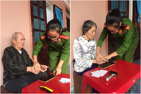 Xuống địa bàn làm CMND miễn phí cho người già