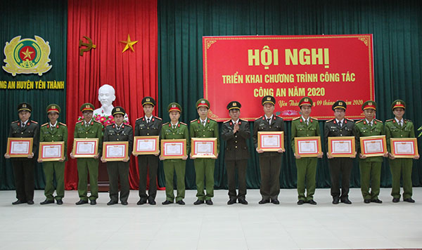 Công an huyện Yên Thành: Triển khai chương trình công tác năm 2020