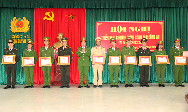 Công an huyện Quỳnh Lưu triển khai chương trình công tác năm 2020