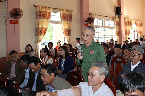 Đối thoại giữa lãnh đạo tỉnh với người dân xã Nghi Thuận, huyện Nghi Lộc