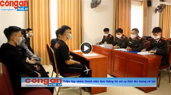 Triệu tập nhóm thanh niên đưa thông tin sai sự thật lên mạng xã hội
