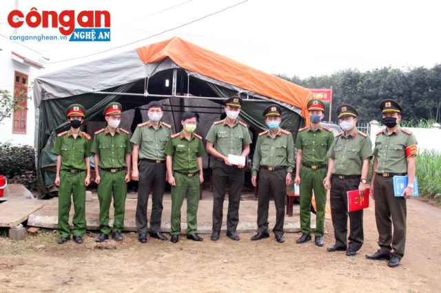 Kiểm tra công tác phòng chống dịch covid-19 tại công an các địa phương