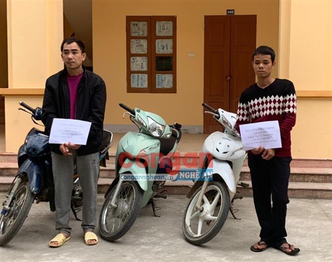 Nhóm đối tượng trộm xe máy sa lưới
