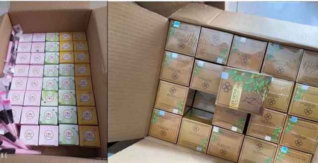 Phát hiện xe ô tô chở mỹ phẩm và hàng hóa không rõ nguồn gốc