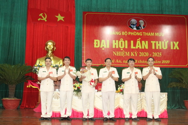 Đảng bộ phòng Tham mưu Công an tỉnh tổ chức Đại hội lần thứ IX nhiệm kỳ 2020-2025