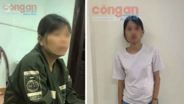 Hai người phụ nữ may mắn được Công an huyện Quỳ Hợp “giải cứu” 