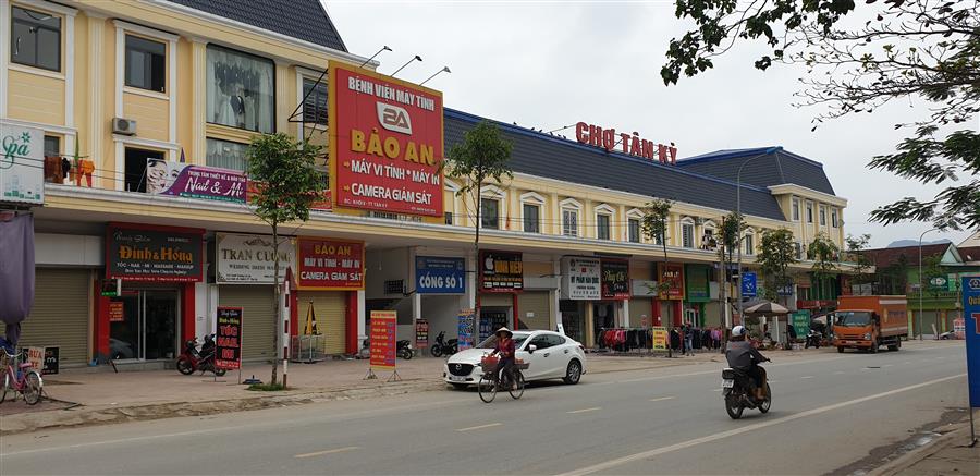 Chợ Tân Kỳ khang trang, hiện đại,                                  đáp ứng nhu cầu sử dụng