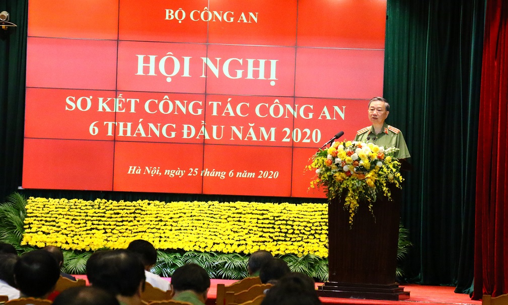 Bộ trưởng Tô Lâm phát biểu bế mạch Hội nghị.