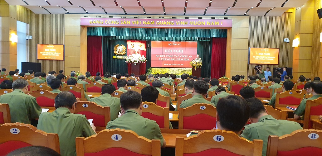 Toàn cảnh Hội nghị sơ kết công tác công an 6 tháng đầu năm 2020