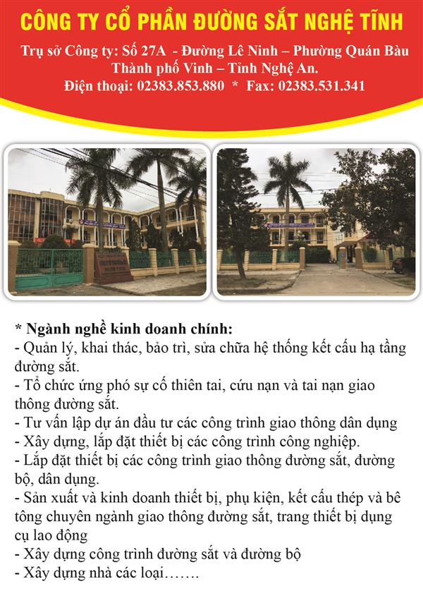 Công ty cổ phần đường sắt Nghệ Tĩnh