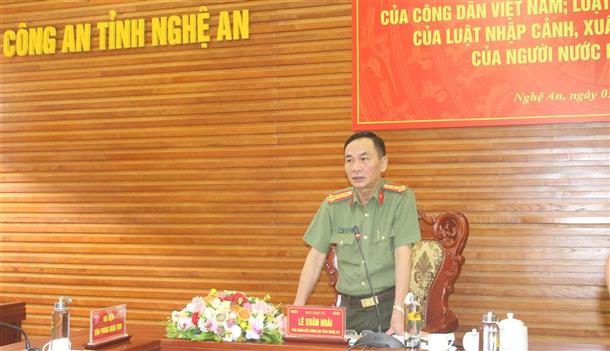Hội nghị trực tuyến tuyên truyền, phổ biến Luật xuất nhập cảnh
