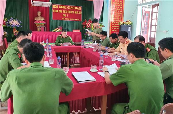 Giao ban thi đua Công an xã theo quy chế mới