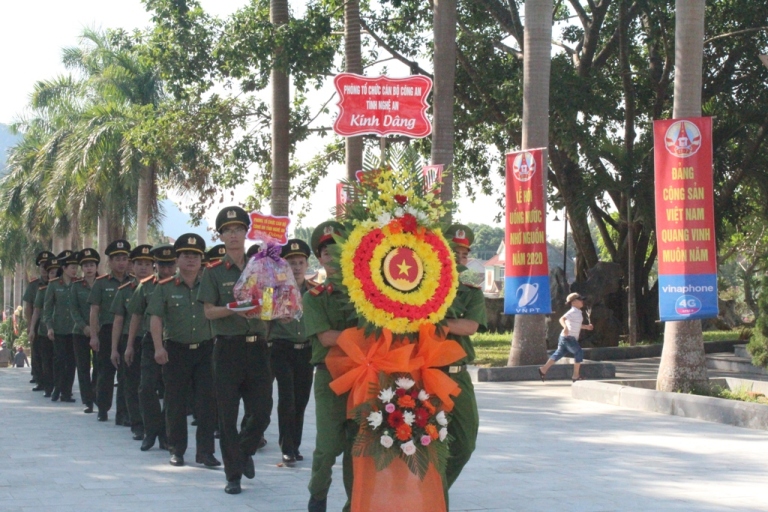 Phòng Tổ chức cán bộ Công an Nghệ An: Nhiều hoạt động tri ân ngày Thương binh liệt sỹ