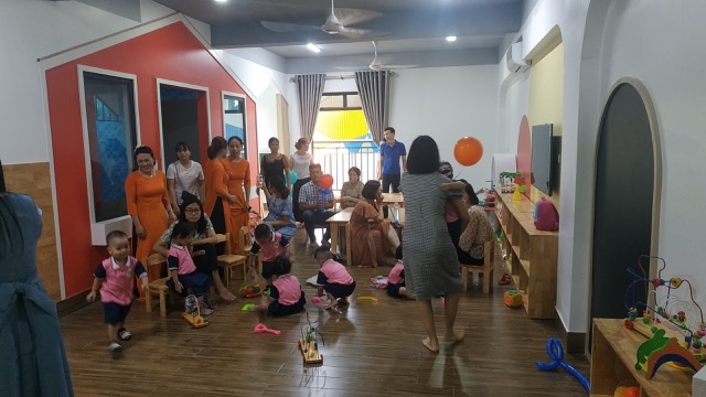 Nhiều phòng học được thiết kế theo phong cách hiện đại, bắt mắt