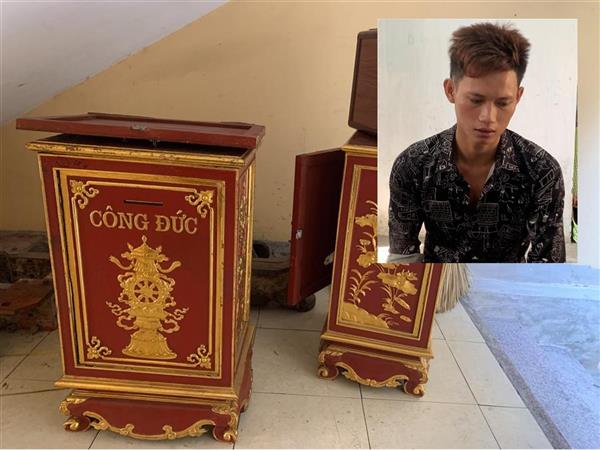 Truy bắt đối tượng chuyên trộm tiền công đức tại các đền chùa, nhà thờ