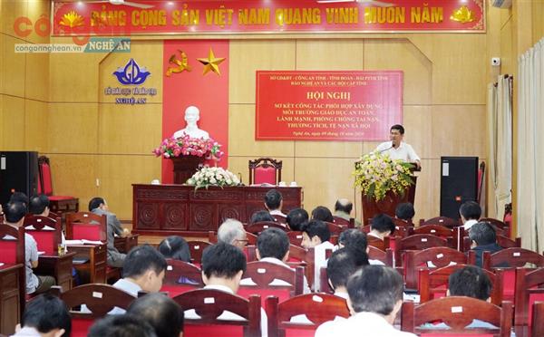 Hội nghị sơ kết công tác phối hợp xây dựng môi trường giáo dục an toàn, lành mạnh trong trường học