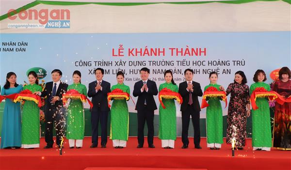 Khánh thành Trường Tiểu học Hoàng Trù, huyện Nam Đàn