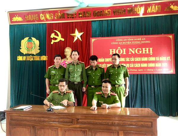 Công an huyện Tương Dương: Tổ chức tập huấn chuyên sâu về cải cách hành chính
