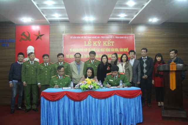 Ký kết phối hợp tổ chức các hoạt động văn hóa - văn nghệ, thể dục - thể thao trong Trại giam giai đoạn 2021 -2025