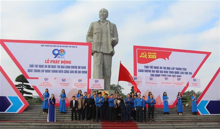 Tuổi trẻ Nghệ An 90 ngày thi đua đặc biệt chào mừng 90 năm ngày thành lập Đoàn