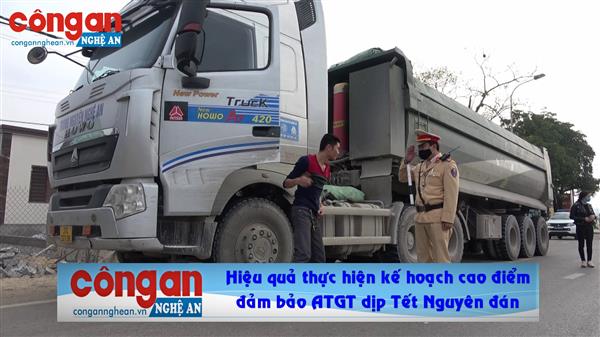 Hiệu quả thực hiện kế hoạch cao điểm đảm bảo ATGT dịp Tết Nguyên đán