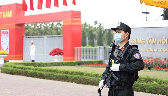 Những người lính Cảnh sát Cơ động vinh dự, tự hào được góp một phần nhỏ bé vào công tác bảo vệ tuyệt đối an ninh, an toàn Đại hội Đảng.
