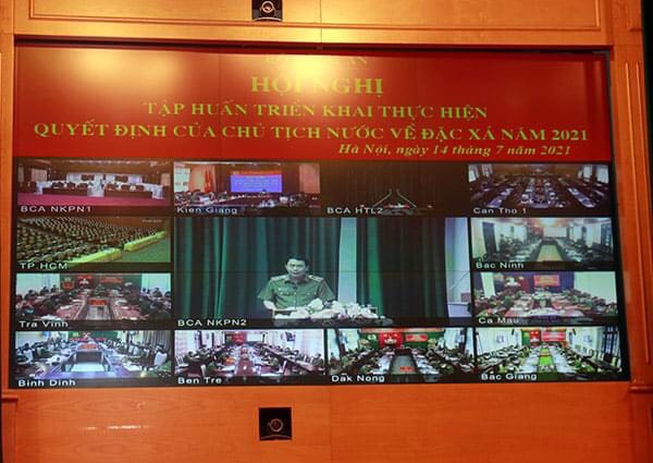 Tập huấn triển khai thực hiện quyết định của Chủ tịch nước về đặc xá năm 2021