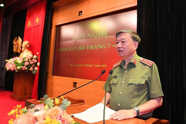 Bộ Công an giao ban định kỳ đánh giá tình hình, kết quả công tác công an tháng 7/2021