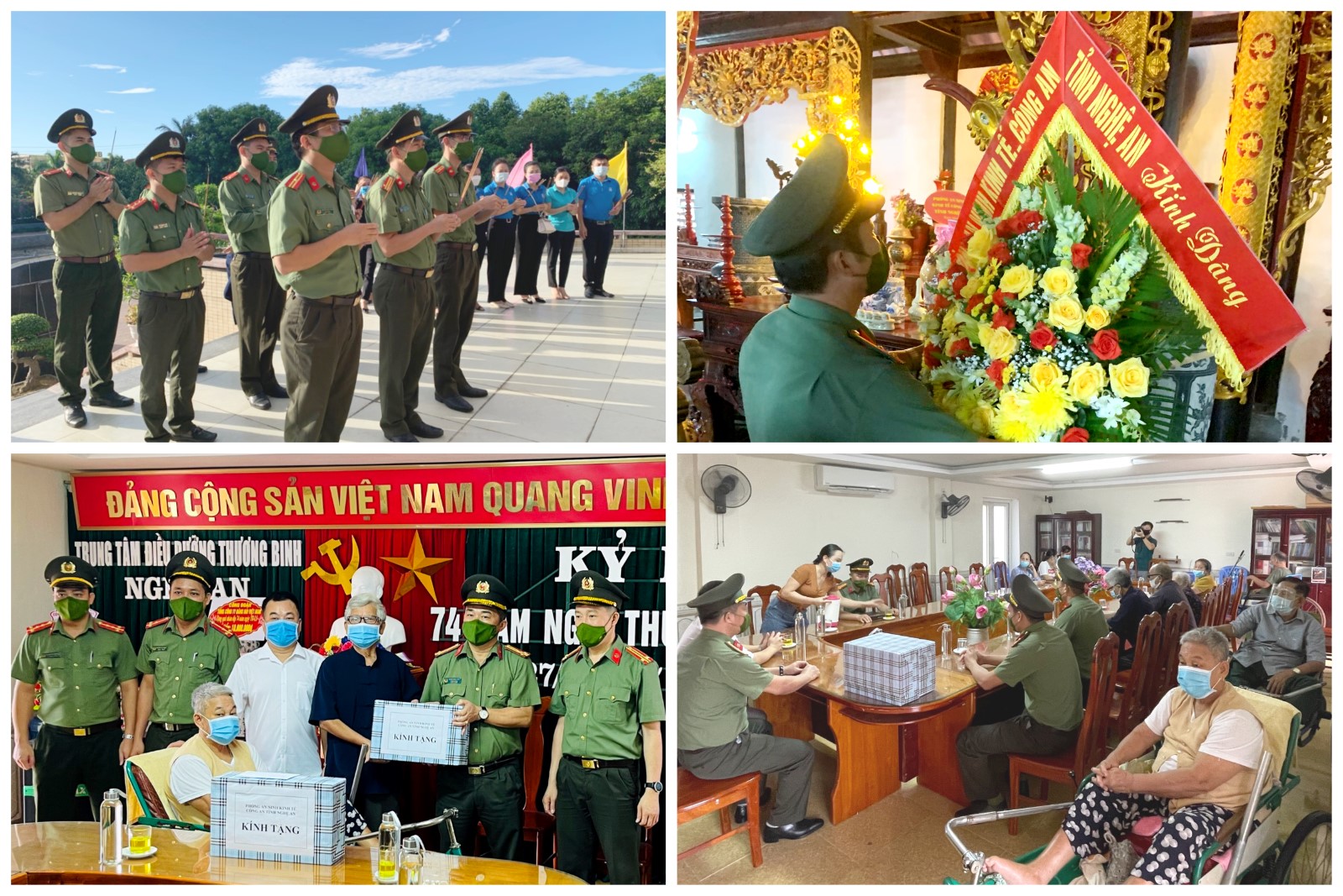 Lãnh đạo, cán bộ chiến sĩ Phòng An ninh kinh tế tổ chức nhiều hoạt động tri ân nhân ngày Thương binh liệt sĩ 27/7