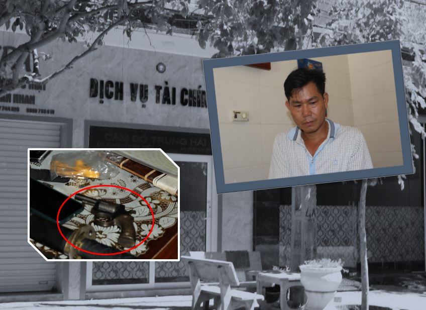 Bắt đối tượng cho vay lãi nặng tàng trữ vũ khí nóng