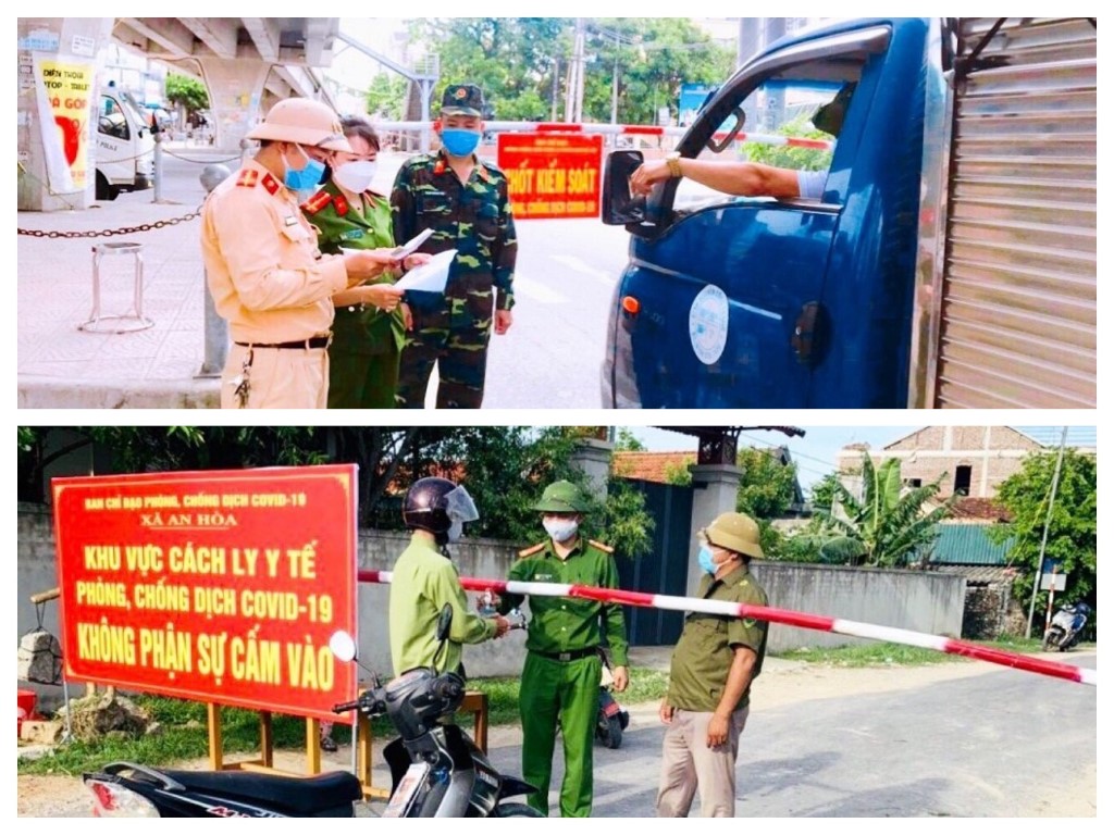Công an Quỳnh Lưu huy động hàng trăm lượt cán bộ chiến sĩ đảm bảo an ninh trật tự tại các khu vực cách li