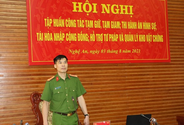 Công an tỉnh tổ chức Hội nghị tập huấn công tác tạm giữ, tạm giam