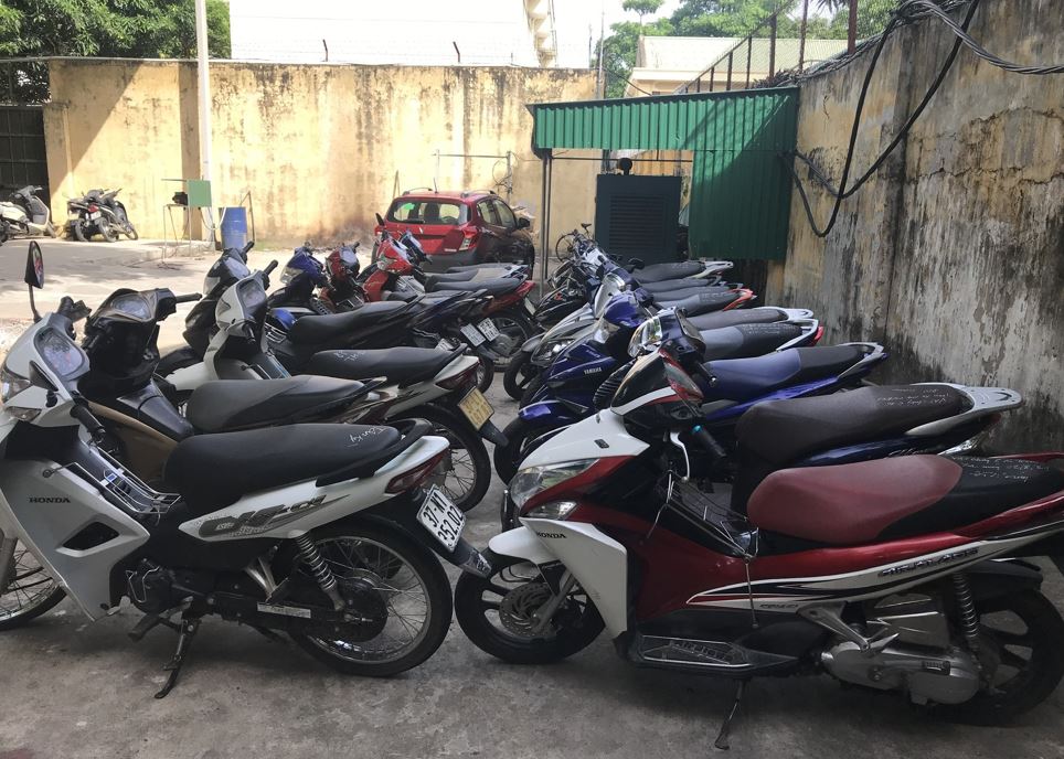 Hàng chục xe mô tô đã được thu hồi