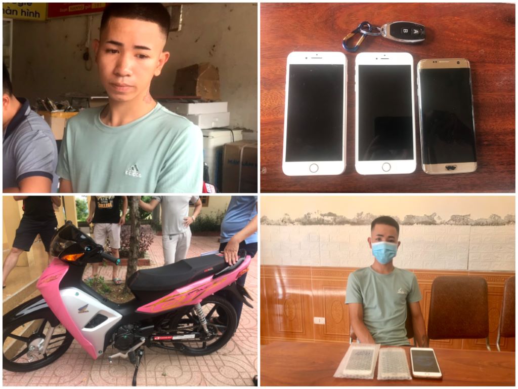 Công an Nam Đàn bắt nhanh đối tượng Biện Hữu Trực gây ra các vụ cướp giật tài sản của người đi đường